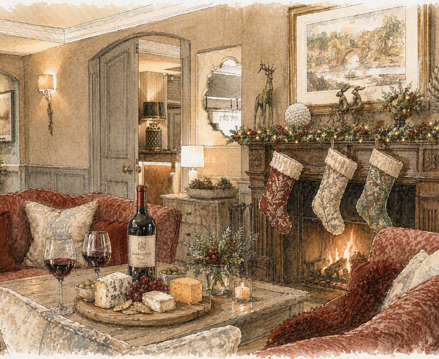 Drawing room wine and dine