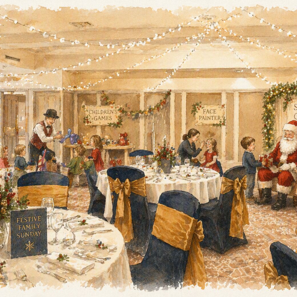 Festive family events courtyard